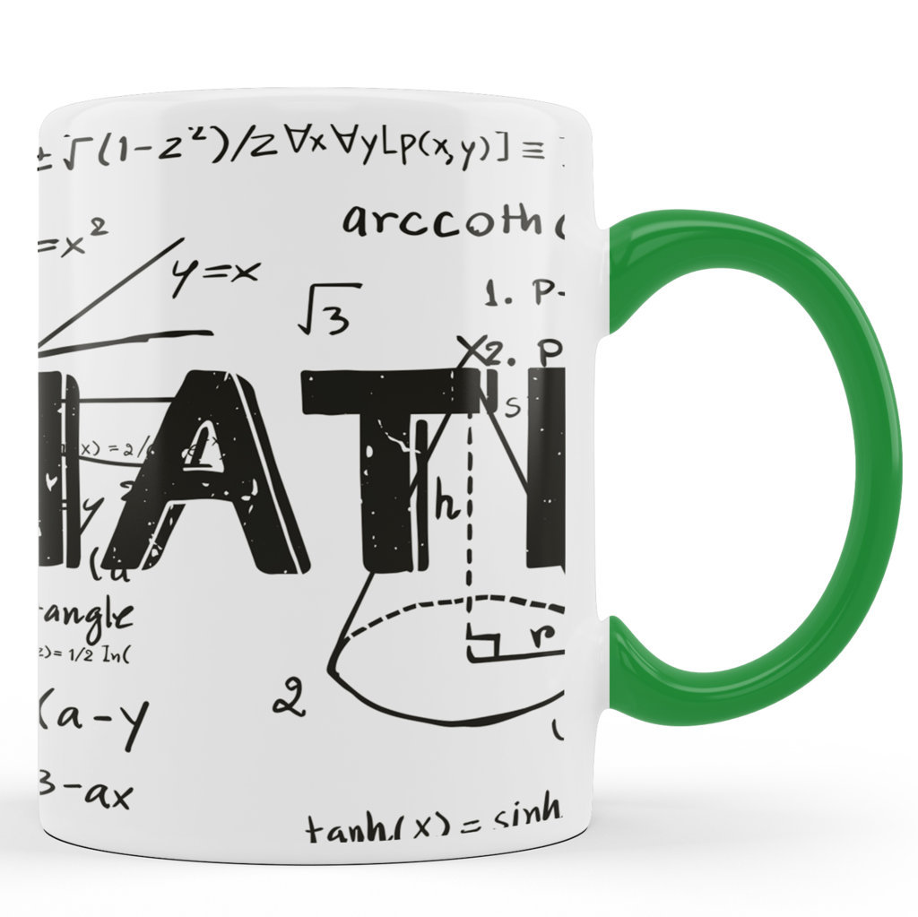 Printed Ceramic Coffee Mug | love for Math | Motivational | 325 Ml 